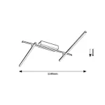Rábalux 71019 Negan Mennyezeti lámpa ezüst-fehér LED 24, IP20