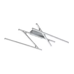 Rábalux 71020 Negan Beltéri lámpa, Mennyezeti lámpa, ezüst-fehér LED 40, IP20