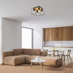 Rábalux 71024 Boire Mennyezeti lámpa fekete-fekete E27 4x MAX 40, IP20