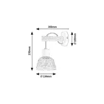 Rábalux 71025 Rattan Fali lámpa fekete-natúr E27 1x MAX 15, IP20