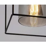Rábalux 71031 Chadwick Mennyezeti lámpa fekete-füstszínű E27 1x MAX 25, IP20