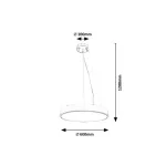 Rábalux 71041 Tesia Függeszték fekete-fehér LED 60, IP20