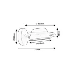Rábalux 71048 Odiss Beltéri lámpa Fali lámpa fekete, fehér LED 6, meleg fehér (2700-3000K), IP20