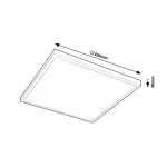 Rábalux 71078 Damek2 Beltéri lámpa Mennyezeti lámpa fehér, fehér LED 40, természetes fehér (3500-5000 K), IP20