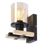Rábalux 71080 Niylah Fali lámpa fekete-borostyán E27 1x MAX 25, IP20