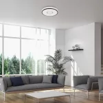 Rábalux 71137 Sedona2 Beltéri lámpa Mennyezeti lámpa fekete, fehér LED 24, természetes fehér (3500-5000 K), IP20