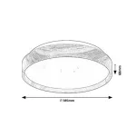 Rábalux 71144 Leana2 Beltéri lámpa Mennyezeti lámpa bükk, fehér LED 24, meleg fehér (2700-3000K), IP20