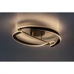 Rábalux 71149 Adalind Beltéri lámpa, Mennyezeti lámpa, fekete/ arany-fehér LED 40, IP20