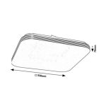 Rábalux 71180 Oscar2 Beltéri lámpa Mennyezeti lámpa fehér, fehér LED 18, természetes fehér (3500-5000 K), IP20