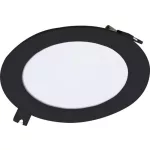 Rábalux 71225 Shaun2 Beltéri lámpa Ráépíthető és Beépíthető lámpa fekete, fehér LED 6, meleg fehér (2700-3000K), IP20