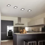 Rábalux 71229 Shaun2 Beltéri lámpa Ráépíthető és Beépíthető lámpa fekete, fehér LED 6, meleg fehér (2700-3000K), IP20