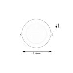 Rábalux 71234 Shaun2 Beltéri lámpa Ráépíthető és Beépíthető lámpa fehér, fehér LED 12, természetes fehér (3500-5000 K), IP20