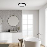 Rábalux 71254 Samira Beltéri lámpa Ráépíthető és Beépíthető lámpa fekete, fehér LED 48, természetes fehér (3500-5000 K), IP44