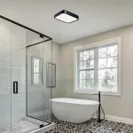 Rábalux 71255 Samira Beltéri lámpa Ráépíthető és Beépíthető lámpa fekete, fehér LED 18, természetes fehér (3500-5000 K), IP44