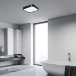 Rábalux 71256 Samira Beltéri lámpa Ráépíthető és Beépíthető lámpa fekete, fehér LED 48, természetes fehér (3500-5000 K), IP44