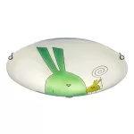 Rábalux 71279 Flappy Beltéri lámpa, Gyereklámpa, fehér-többszínű E27E27 2x MAX 60, IP20