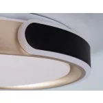 Rábalux 71292 Jindri Beltéri lámpa, Mennyezeti lámpa, fekete/ arany-fehér LED 48, IP20