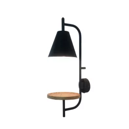   Rábalux RBL71293 Azome Beltéri lámpa Fali lámpa bükk, matt fekete E27 1x MAX 15 IP20