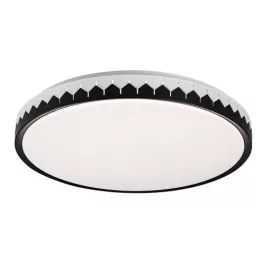  Rábalux 71304 Malin Beltéri lámpa, Mennyezeti lámpa, fekete/ szürke-fehér LED 48, IP20
