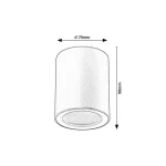 Rábalux 71343 Koven Beltéri lámpa, Ráépíthető és Beépíthető lámpa, fehér-fehér GU10GU10 1x MAX 35, IP44