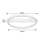Rábalux 71344 Beliza Beltéri lámpa, Mennyezeti lámpa, fekete-fehér LED 45, IP20