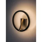 Rábalux 71350 Renara Beltéri lámpa, Fali lámpa, fekete/ arany-fehér LED 8, IP20