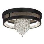 Rábalux 71352 Maribell Beltéri lámpa, Mennyezeti lámpa, fekete-átlátszó LED 20, IP20