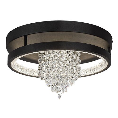 Rábalux 71352 Maribell Beltéri lámpa, Mennyezeti lámpa, fekete-átlátszó LED 20, IP20