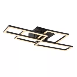   Rábalux 71389 Drusus Beltéri lámpa, Mennyezeti lámpa, fekete-fehér LED 40, IP20