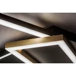 Rábalux 71391 Kitlee Beltéri lámpa, Mennyezeti lámpa, fekete/ arany-fehér LED 40, IP20
