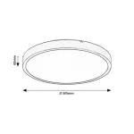 Rábalux 71426 Alenzo Beltéri lámpa, LED panel, fehér-fehér LED 18, IP44