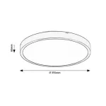 Rábalux 71428 Alenzo Beltéri lámpa, LED panel, fehér-fehér LED 24, IP44