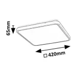 Rábalux 71434 Alenzo Beltéri lámpa, LED panel, fekete-fehér LED 36, IP44