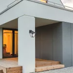 Rábalux 7147 Paravento Kültéri fali lámpa fekete-átlátszó E27 1x MAX 40, IP44