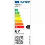 Rábalux 72010 Fringilla Függeszték szatin króm-fehér LED 67, IP20