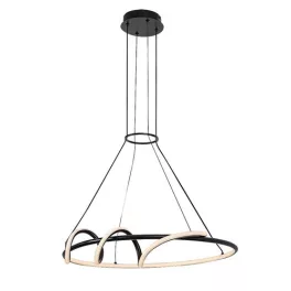   Rábalux 72022 Menazi Beltéri lámpa, Függeszték, fekete-fehér LED 46, IP20