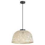 Rábalux 72025 Rattan Függeszték fekete-natúr E27 1x MAX 25, IP20