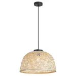 Rábalux 72025 Rattan Függeszték fekete-natúr E27 1x MAX 25, IP20