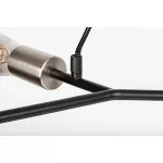 Rábalux 72027 Branwen Függeszték matt fekete-szatin króm E27 7x MAX 25, IP20