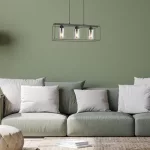 Rábalux 72033 Chadwick Függeszték fekete-füstszínű E27 3x MAX 25, IP20