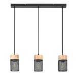 Rábalux 72043 Callum Függeszték bükk-fekete E27 3x MAX 25, IP20