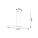 Rábalux 72084 Tamur Függeszték bükk-fehér LED 26, IP20
