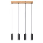 Rábalux 72124 Toras Spotlámpa tölgy-fekete GU10 4X MAX 5, IP20