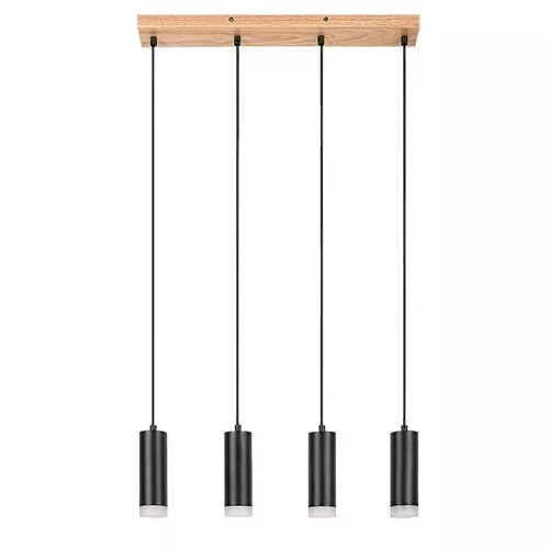 Rábalux 72124 Toras Spotlámpa tölgy-fekete GU10 4X MAX 5, IP20