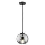 Rábalux 72132 Cameo Beltéri lámpa, Függeszték, fekete-füstszínű üveg E27E27 1x MAX 60, IP20