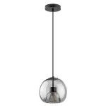 Rábalux 72132 Cameo Beltéri lámpa, Függeszték, fekete-füstszínű üveg E27E27 1x MAX 60, IP20