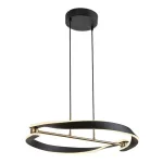Rábalux 72149 Adalind Beltéri lámpa, Függeszték, fekete/ arany-fehér LED 40, IP20
