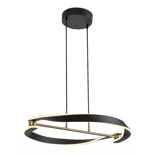 Rábalux 72149 Adalind Beltéri lámpa, Függeszték, fekete/ arany-fehér LED 40, IP20
