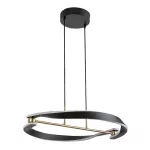 Rábalux 72149 Adalind Beltéri lámpa, Függeszték, fekete/ arany-fehér LED 40, IP20