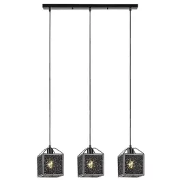   Rábalux 72219 Samilo Beltéri lámpa Függeszték fekete, fekete E27 3x MAX 40, IP20